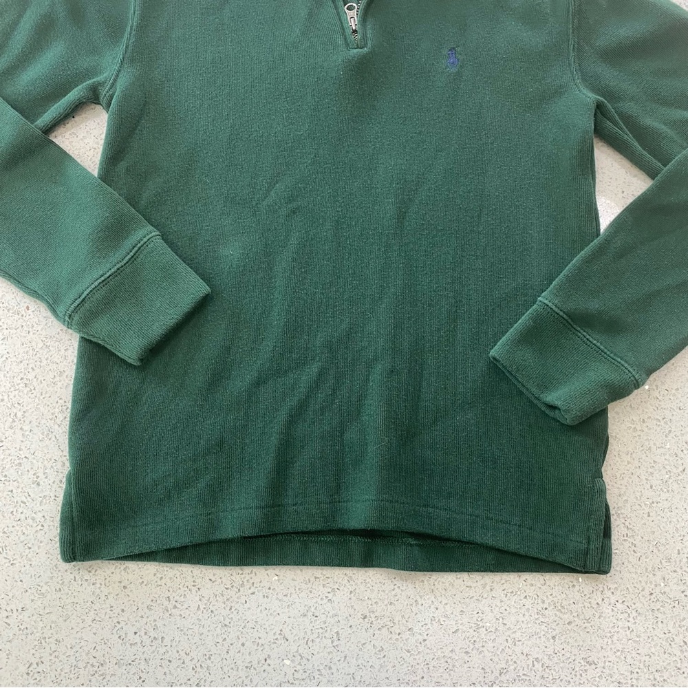 Boys Polo Ralph Lauren Long Sleeve Quarter Zip Sweater - Size M (10-12) - Picture 4 of 11